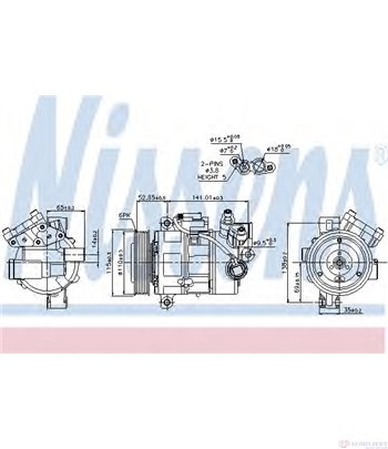 КОМПРЕСОР КЛИМАТИК BMW 1 SERIES E88 CABRIOLET (2008-) 118i - NISSENS