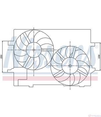 ПЕРКА ВЕНТИЛАТОРНА JAGUAR X-TYPE (2001-) 3.0 V6 - NISSENS
