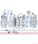 КОМПРЕСОР КЛИМАТИК KIA CARENS I (2000-) 1.8 i - NISSENS