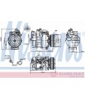 КОМПРЕСОР КЛИМАТИК OPEL ZAFIRA (1999-) 2.0 DI 16V - NISSENS