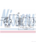 КОМПРЕСОР КЛИМАТИК RENAULT LAGUNA (1993-) 2.0 16V - NISSENS