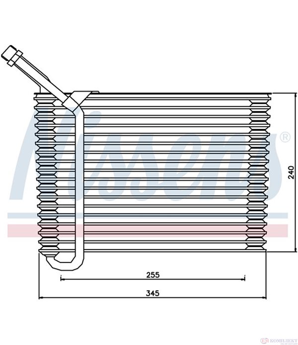 ИЗПАРИТЕЛ КЛИМАТИК VOLVO 940 (1990-) 2.4 TD Intercooler - NISSENS