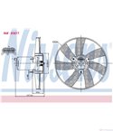ПЕРКА ВЕНТИЛАТОРНА VOLKSWAGEN PASSAT (1988-) 2.0 16V - NISSENS