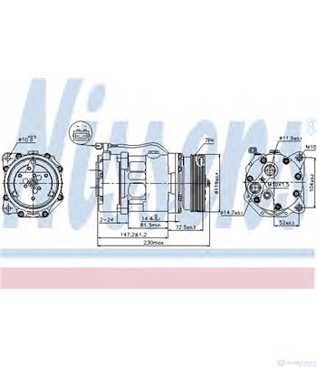 КОМПРЕСОР КЛИМАТИК VOLKSWAGEN CORRADO (1987-) 2.9 VR6 - NISSENS