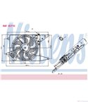 ПЕРКА ВЕНТИЛАТОРНА DACIA LOGAN (2004-) 1.2 16V - NISSENS