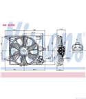 ПЕРКА ВЕНТИЛАТОРНА DACIA LOGAN MCV (2007-) 1.6 MPI 85 - NISSENS