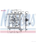 ПЕРКА ВЕНТИЛАТОРНА DACIA DUSTER (2010-) 1.6 16V Flexifuel - NISSENS