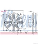 ПЕРКА ВЕНТИЛАТОРНА MERCEDES C CLASS W202 (1993-) C 220 - NISSENS