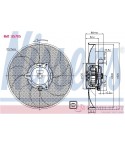 ПЕРКА ВЕНТИЛАТОРНА PEUGEOT PARTNER (1996-) 1.1 - NISSENS