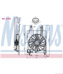 ПЕРКА ВЕНТИЛАТОРНА RENAULT MEGANE II COMBI (2003-) 1.6 16V Hi-Flex - NISSENS