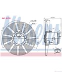 ПЕРКА ВЕНТИЛАТОРНА VOLKSWAGEN CADDY II (1995-) 60 1.4 - NISSENS