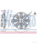 ПЕРКА ВЕНТИЛАТОРНА VOLKSWAGEN PASSAT (1996-) 1.8 Syncro4motion - NISSENS