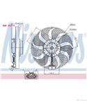 ПЕРКА ВЕНТИЛАТОРНА VOLKSWAGEN BORA (1998-) 1.4 16V - NISSENS