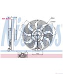 ПЕРКА ВЕНТИЛАТОРНА VOLKSWAGEN BORA COMBI (1999-) 1.6 FSI - NISSENS