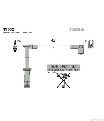 КАБЕЛИ СВЕЩИ ALFA ROMEO 145 (1994-) 2.0 16V T.S. - TESLA