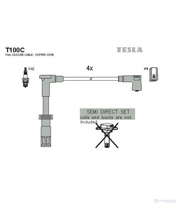 КАБЕЛИ СВЕЩИ ALFA ROMEO GT (2003-) 1.8 TS - TESLA