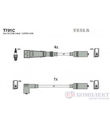 КАБЕЛИ СВЕЩИ AUDI 80 (1986-) 1.6 - TESLA