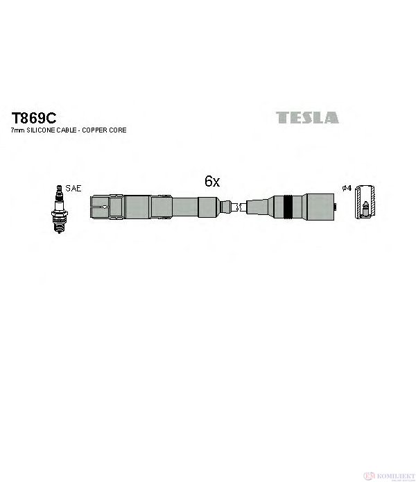 КАБЕЛИ СВЕЩИ AUDI COUPE (1988-) 2.6 - TESLA