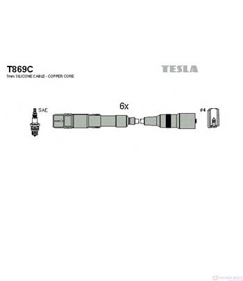 КАБЕЛИ СВЕЩИ AUDI 100 (1990-) 2.6 - TESLA