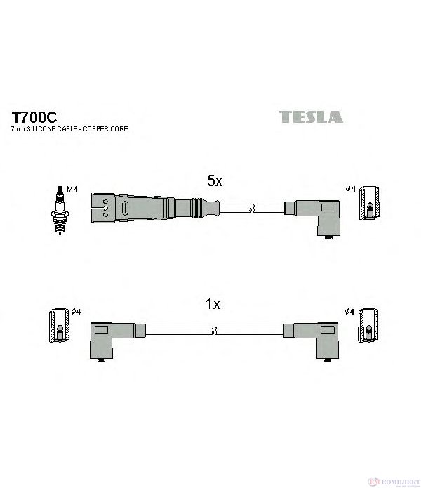 КАБЕЛИ СВЕЩИ AUDI 80 AVANT (1991-) 2.3 E - TESLA