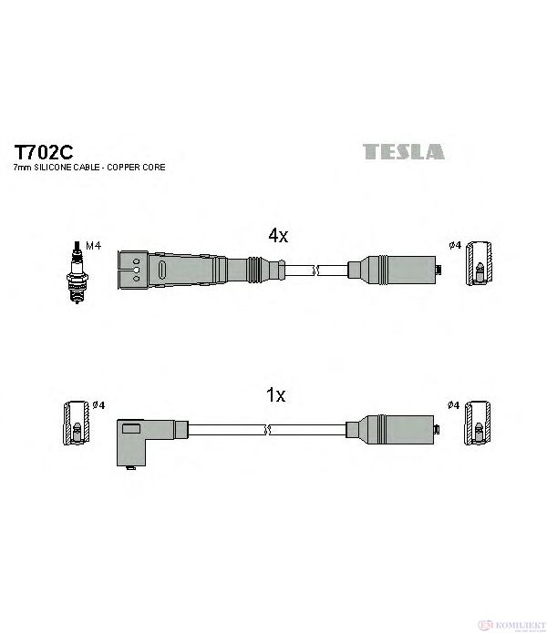 КАБЕЛИ СВЕЩИ AUDI A6 (1994-) 2.0 - TESLA