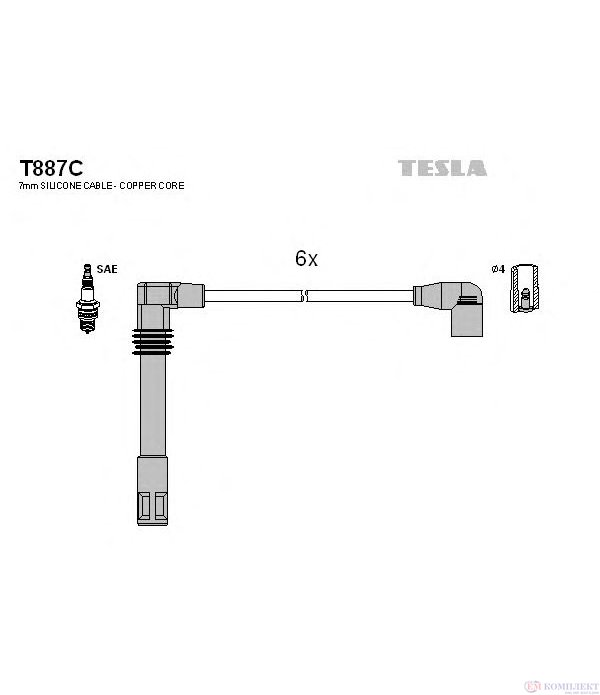 КАБЕЛИ СВЕЩИ AUDI A4 (1995-) 2.4 - TESLA