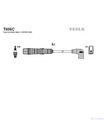 КАБЕЛИ СВЕЩИ AUDI A1 SPORTBACK (2011-) 1.2 TFSI - TESLA