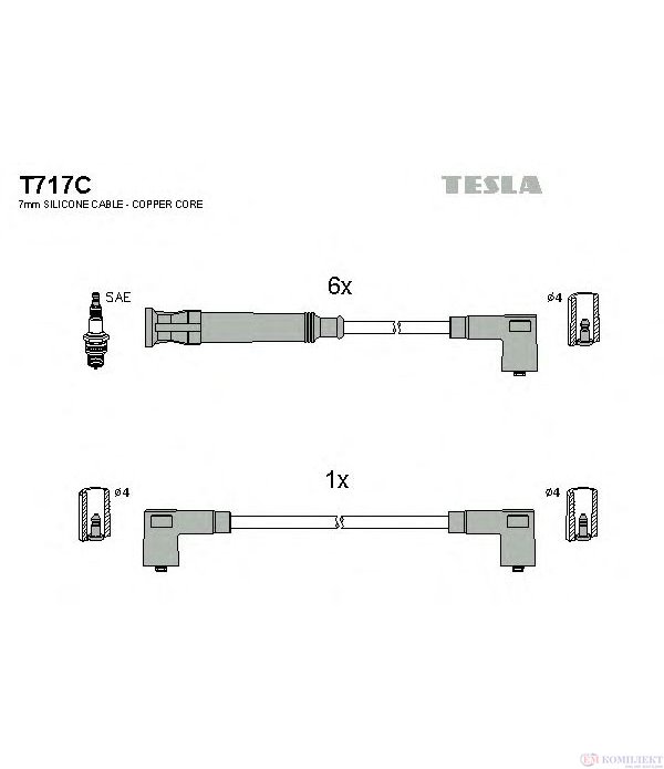 КАБЕЛИ СВЕЩИ BMW 3 SERIES E21 (1975-) 3206 - TESLA