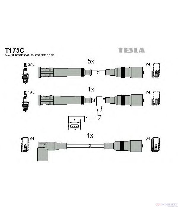 КАБЕЛИ СВЕЩИ BMW 5 SERIES E34 (1987-) 525 i - TESLA