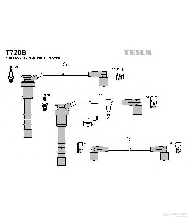 КАБЕЛИ СВЕЩИ BMW 5 SERIES E34 (1987-) M5 3.6 - TESLA