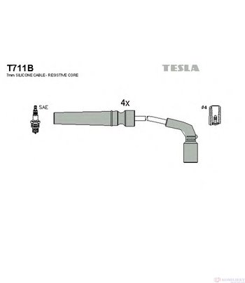 КАБЕЛИ СВЕЩИ CHEVROLET KALOS (2005-) 1.4 16V - TESLA