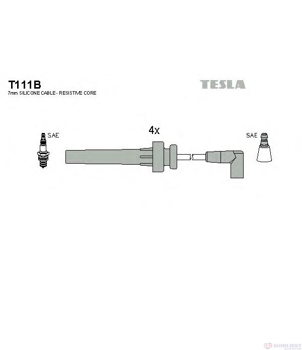 КАБЕЛИ СВЕЩИ CHRYSLER STRATUS (1995-) 2.4 16 V - TESLA