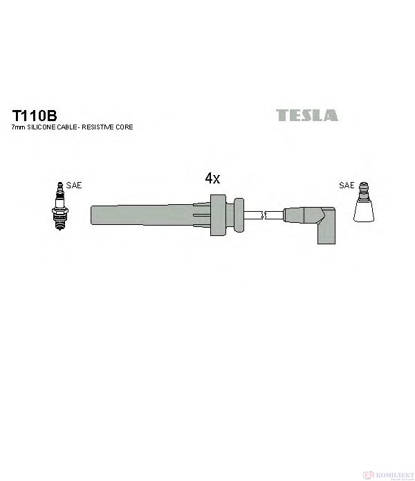 КАБЕЛИ СВЕЩИ CHRYSLER STRATUS (1995-) 2.0 16V - TESLA