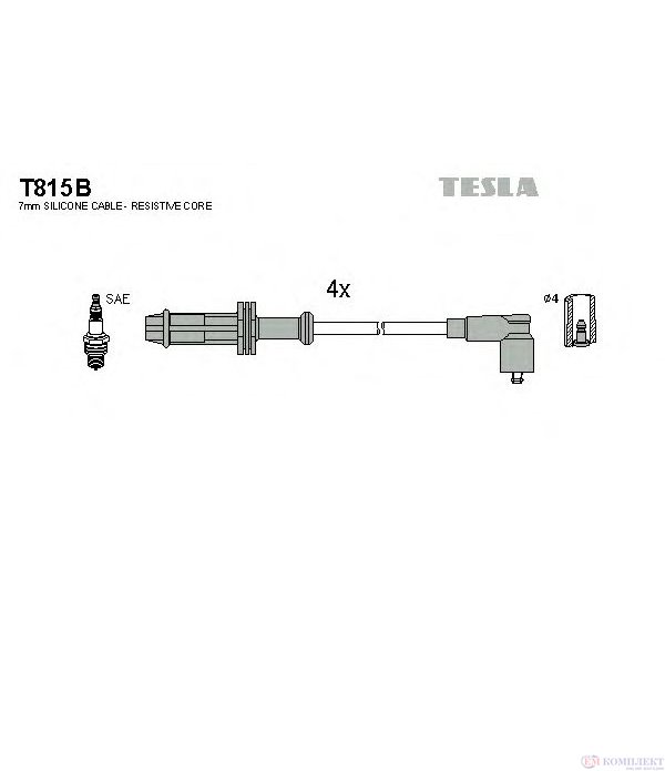 КАБЕЛИ СВЕЩИ CITROEN ZX (1991-) 1.4 i - TESLA