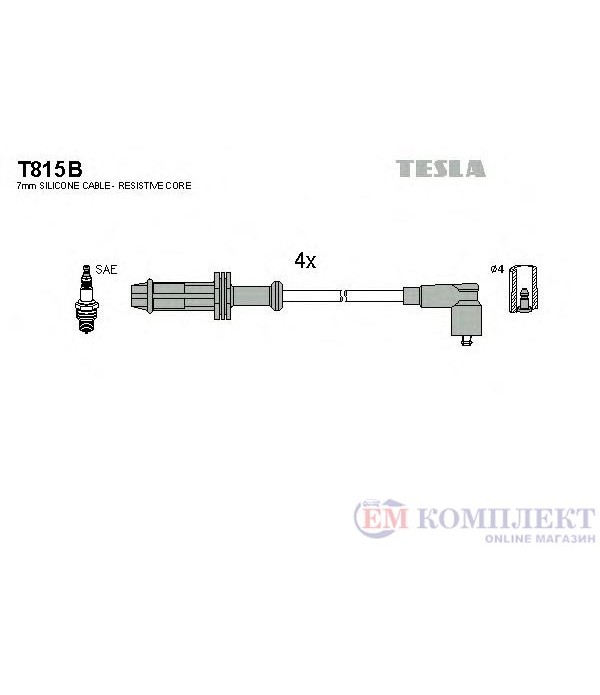 КАБЕЛИ СВЕЩИ CITROEN XSARA COUPE (1998-) 1.4 i - TESLA