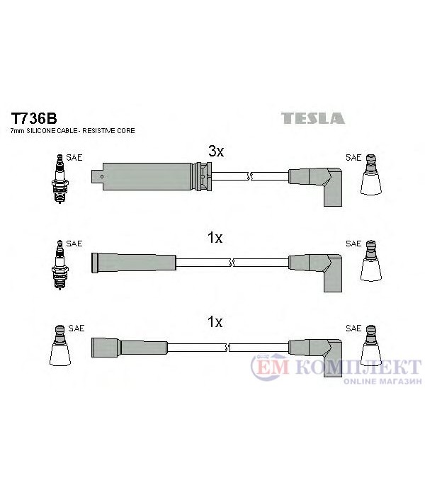 КАБЕЛИ СВЕЩИ DAEWOO CIELO (1995-) 1.5 - TESLA