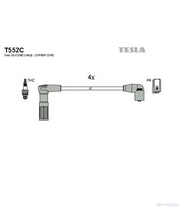 КАБЕЛИ СВЕЩИ FIAT TIPO (1987-) 1.6 i.e. - TESLA