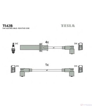 КАБЕЛИ СВЕЩИ FIAT TIPO (1987-) 2.0 i.e. 16V Sport - TESLA