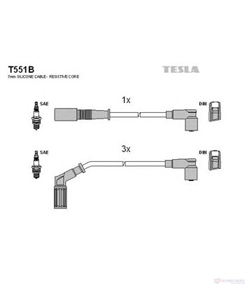 КАБЕЛИ СВЕЩИ FIAT TEMPRA S.W. (1990-) 1.8 i.e. - TESLA