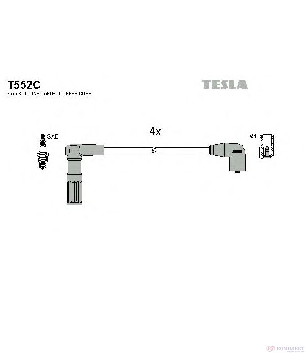 КАБЕЛИ СВЕЩИ FIAT SCUDO (1996-) 1.6 - TESLA