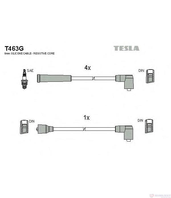 КАБЕЛИ СВЕЩИ FORD ORION II (1985-) 1.6 i CAT - TESLA