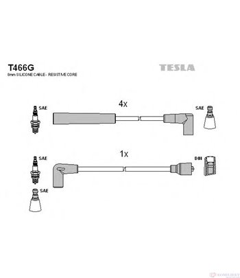 КАБЕЛИ СВЕЩИ FORD SIERRA HATCHBACK (1987-) 2.0 i - TESLA