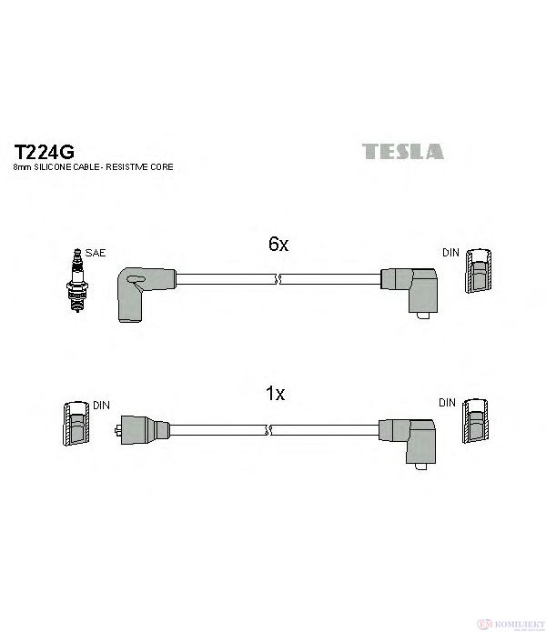 КАБЕЛИ СВЕЩИ FORD GRANADA (1977-) 2.0 - TESLA