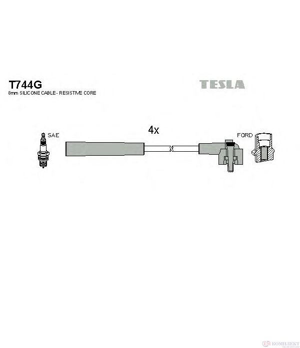 КАБЕЛИ СВЕЩИ FORD FIESTA III (1989-) 1.4 - TESLA