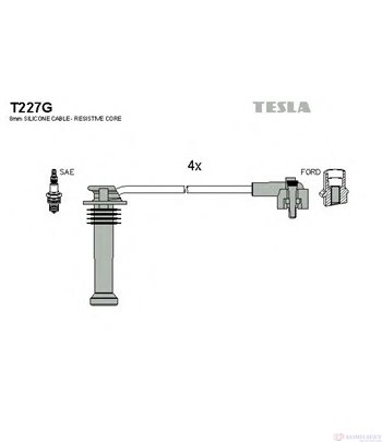 КАБЕЛИ СВЕЩИ FORD FIESTA III (1989-) 1.8 16V XR2i - TESLA