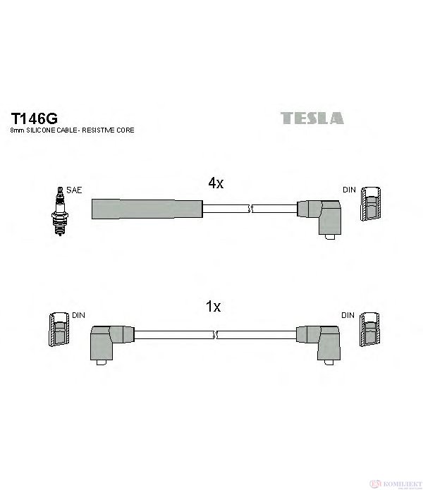 КАБЕЛИ СВЕЩИ FORD TRANSIT (1991-) 2.0 i - TESLA