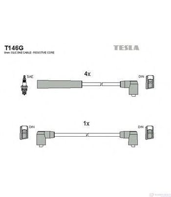 КАБЕЛИ СВЕЩИ FORD SIERRA COMBI (1987-) 1.6 - TESLA