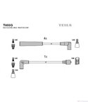 КАБЕЛИ СВЕЩИ FORD SIERRA COMBI (1987-) 2.0 i - TESLA