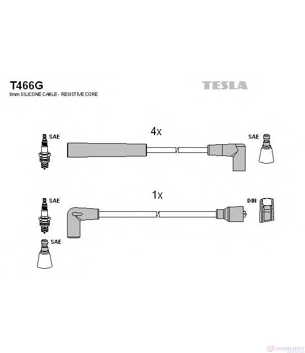 КАБЕЛИ СВЕЩИ FORD SIERRA COMBI (1987-) 2.0 i - TESLA