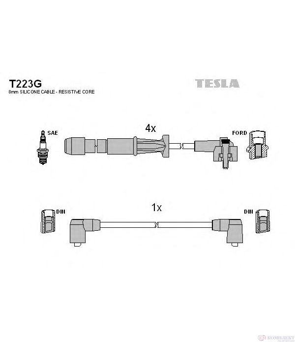 КАБЕЛИ СВЕЩИ FORD SCORPIO II (1994-) 2.0 i 16V - TESLA